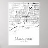Goodyear Map - Arizona - City Map Poster (Vorne)