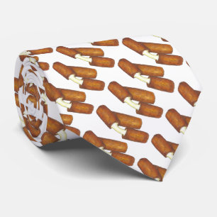 Gooey Fried Mozzarella Cheese Sticks Junk Food Krawatte