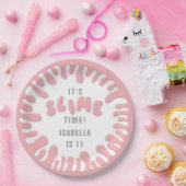 Gooey Rose Rosa Schleim Party Pappteller (Party)