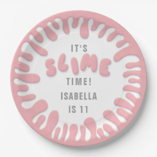 Gooey Rose Rosa Schleim Party Pappteller