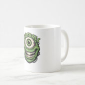 Goofball Monster Eye – Funny Creepy One-Eyed Carto Kaffeetasse (VorderseiteRechts)