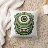 Goofball Monster Eye – Funny Creepy One-Eyed Carto Kissen (Decke)