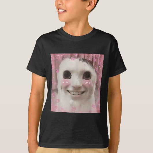 Goofy Ahh Cat Meme Dank verflucht Weirdcore Cringe T-Shirt (Vorderseite)