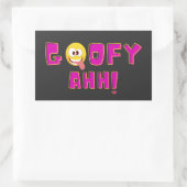 Goofy Ahh, goofy ahh beat, Rechteckiger Aufkleber (Tasche)