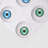 Goofy Blue und Green Eyeball Pattern Seidenpapier (Detail)