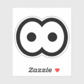 Goofy Cartoon Eyeball Vinyl Aufkleber (Blatt)