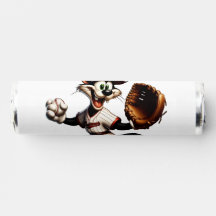 Goofy Cat Baseball Pitcher bricht auf