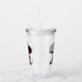 Goofy Cat Baseball Pitcher bricht auf Acryltrinkbecher (Links)