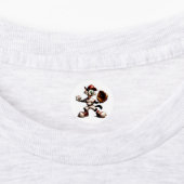 Goofy Cat Baseball Pitcher bricht auf Etiketten (Befestigt)