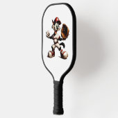 Goofy Cat Baseball Pitcher bricht auf Pickleball Schläger (Links)