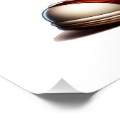 Goofy Cat Baseball Pitcher bricht auf Poster (Ecke)