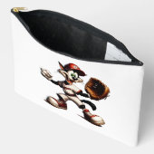 Goofy Cat Baseball Pitcher bricht auf Zubehörtasche (Offen)