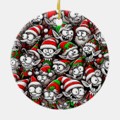 Goofy Christmas Elves Keramik Ornament (Hinten)