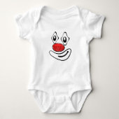 Goofy Clown Yellow Face Baby Strampler (Vorderseite)