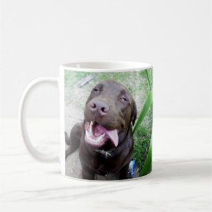 Goofy Delights: Chocolate Brown Labrador Puppy, Kaffeetasse