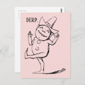 Goofy Derp Postcard Postkarte (Vorne/Hinten)
