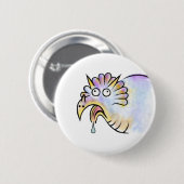 Goofy Dinosaur Triceratops Button (Vorne & Hinten)