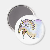 Goofy Dinosaur Triceratops Magnet (Vorderseite/Rückseite)