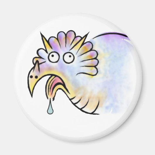 Goofy Dinosaur Triceratops Magnet (Vorne)