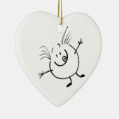 Goofy Doodle Typ Herz Ornament (Rechts)