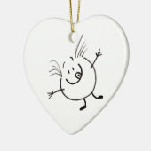 Goofy Doodle Typ Herz Ornament (Links)