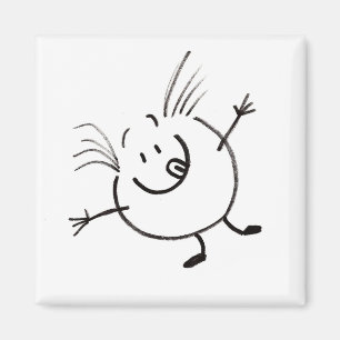 Goofy Doodle Typ Magnet