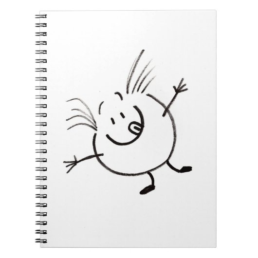 Goofy Doodle Typ Notebook Notizblock (Vorderseite)