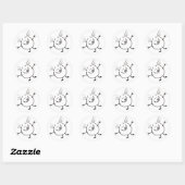 Goofy Doodle Typ Stickers - Set von 20 (Blatt)