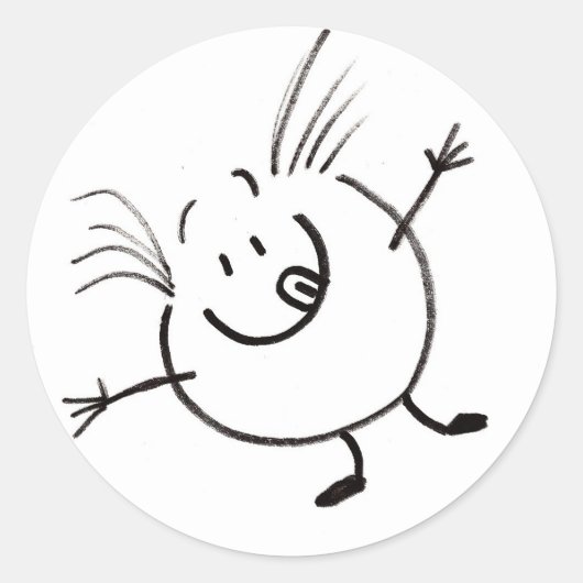 Goofy Doodle Typ Stickers - Set von 20 (Vorderseite)