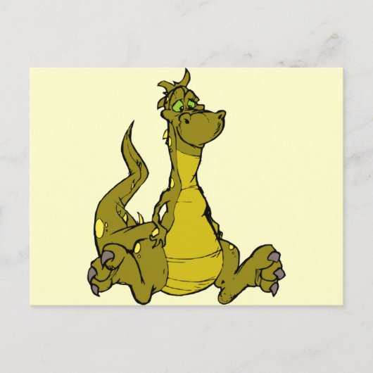 Goofy Dragon Postkarte (Vorderseite)