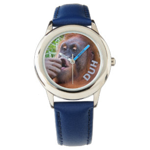 Goofy Expression Orangutan Watch Armbanduhr