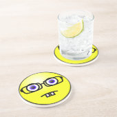 Goofy Geek Face Untersetzer (Seite)