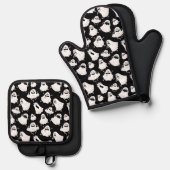 Goofy Ghosts Oven Mitt Set (Vorderseite/Rückseite)