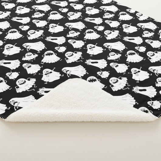 Goofy Ghosts Sherpa Blanket Sherpadecke (3/4)