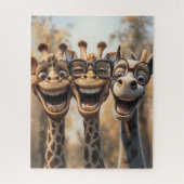 Goofy Giraffen in Brillen Puzzle (Vertikal)