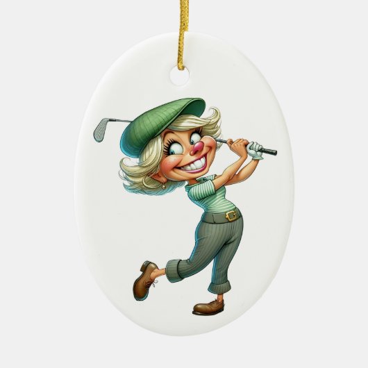 Goofy Golf Keramik Ornament (Vorne)