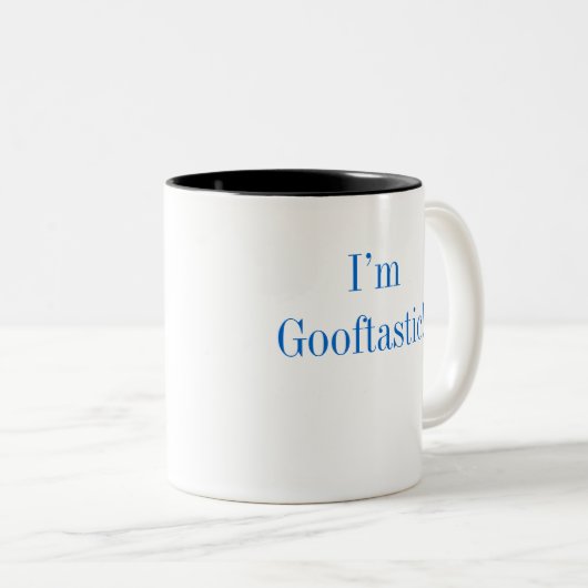 Goofy Gooftastic Spaß-albernes beschreibendes Zweifarbige Tasse (VorderseiteRechts)