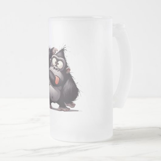 Goofy Gorilla Explorer-Tasse Mattglas Bierglas (VorderseiteRechts)