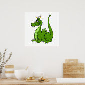 Goofy Green Dragon Poster (Küche)