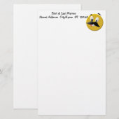 Goofy Happy Face mit Mustache Briefpapier (Vorne/Hinten)