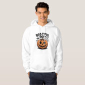Goofy Jack-O’ Lantern Pumpkin Face Art Hoodie (Vorne ganz)