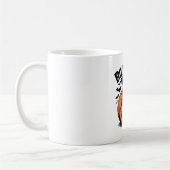 Goofy Jack-O’ Lantern Pumpkin Face Art Kaffeetasse (Links)