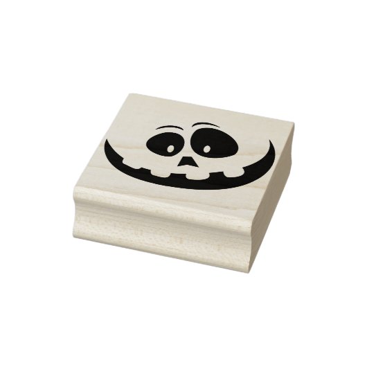 Goofy Kürbisgesicht Halloween Silhouette Briefmark Gummistempel (Stempel)