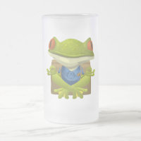 Goofy Little Meditation Green Tree Frosch