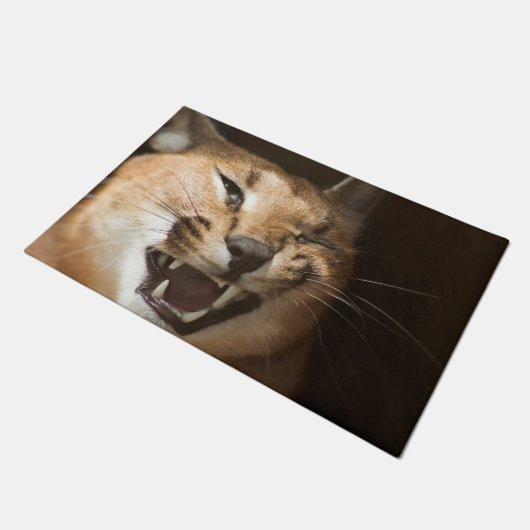 Goofy Lynx Fußmatte (Schrägansicht)