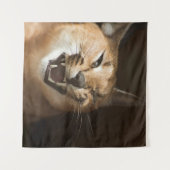 Goofy Lynx Wandteppich (Vorderseite (Horizontal))