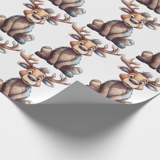Goofy Moose Geschenkpapier (Ecke)