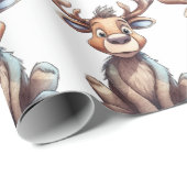 Goofy Moose Geschenkpapier (Rolleneckpunkt)