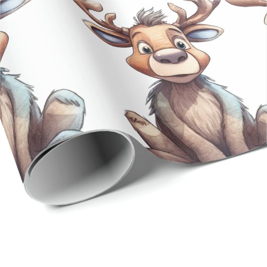 Goofy Moose Geschenkpapier (Rolleneckpunkt)