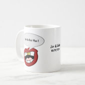Goofy Mouth Wedding Tasse (Vorderseite Links)